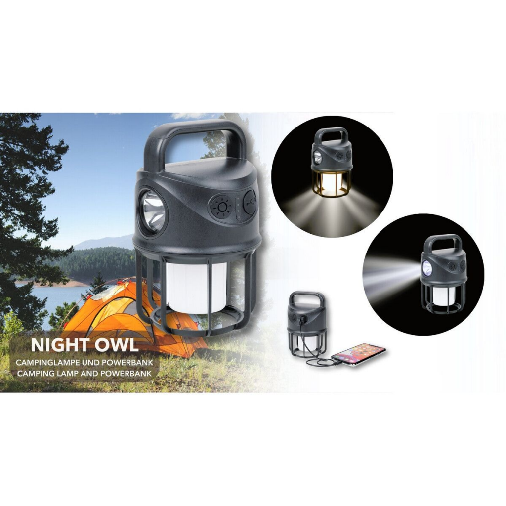 Troika Night Owl Camping Lamp Camping Lantern - Tophatter Daily Deals