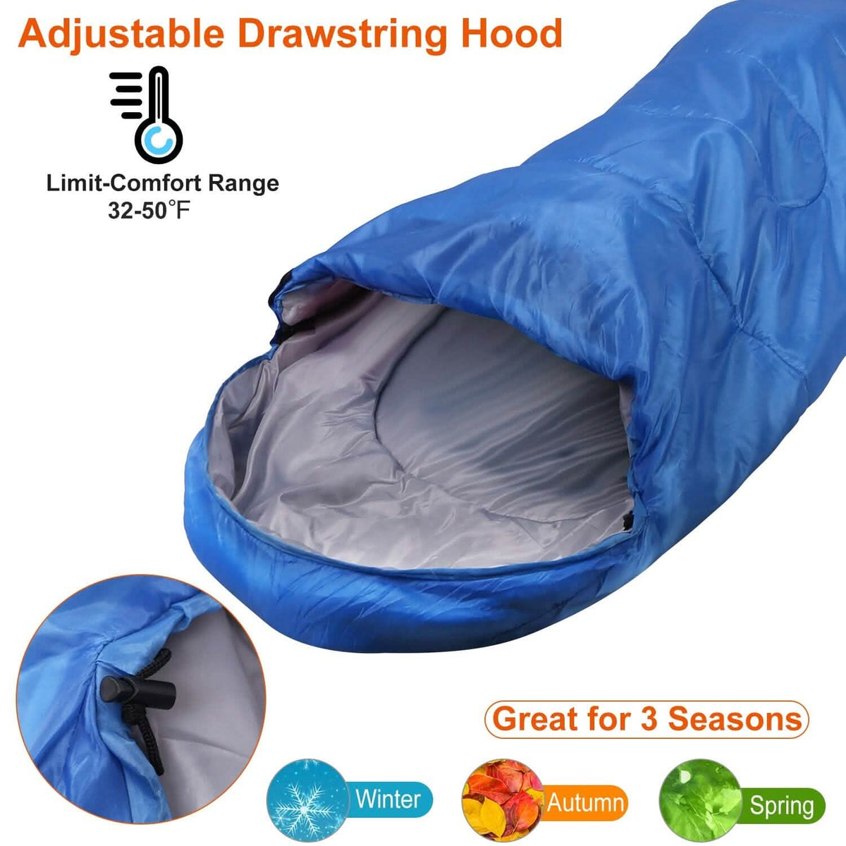 Camping Sleeping Bags for Adults Outdoor Recreation - Tophatter Daily Deals