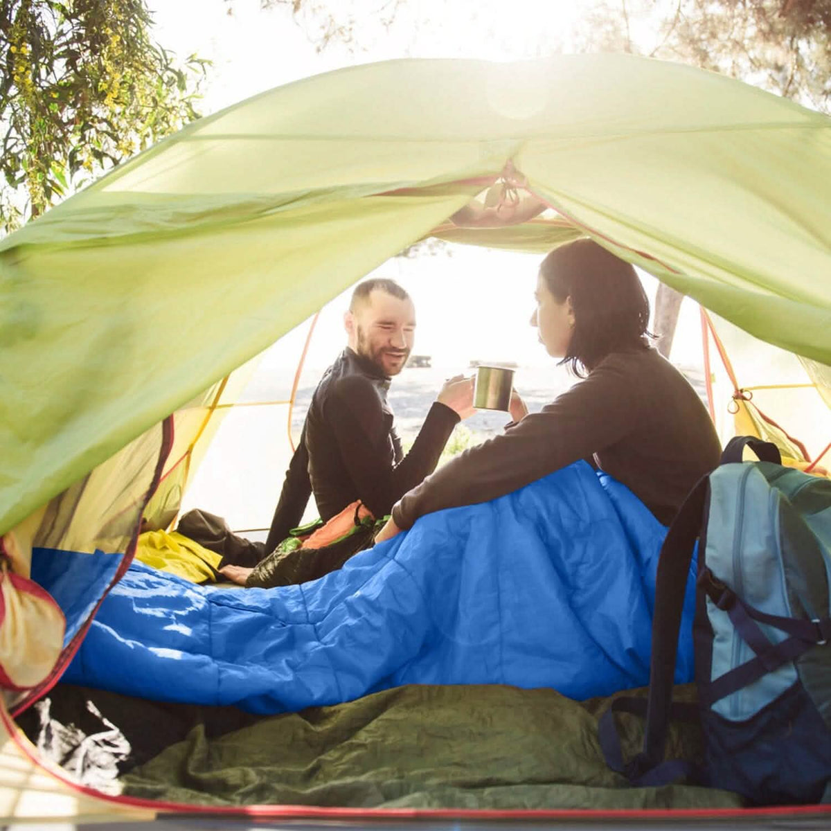 Camping Sleeping Bags for Adults Outdoor Recreation - Tophatter Daily Deals