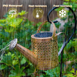 Solar Watering Can String Light with 60 LEDs, Color Changing Multicolor LED String Lights - Tophatter Daily Deals