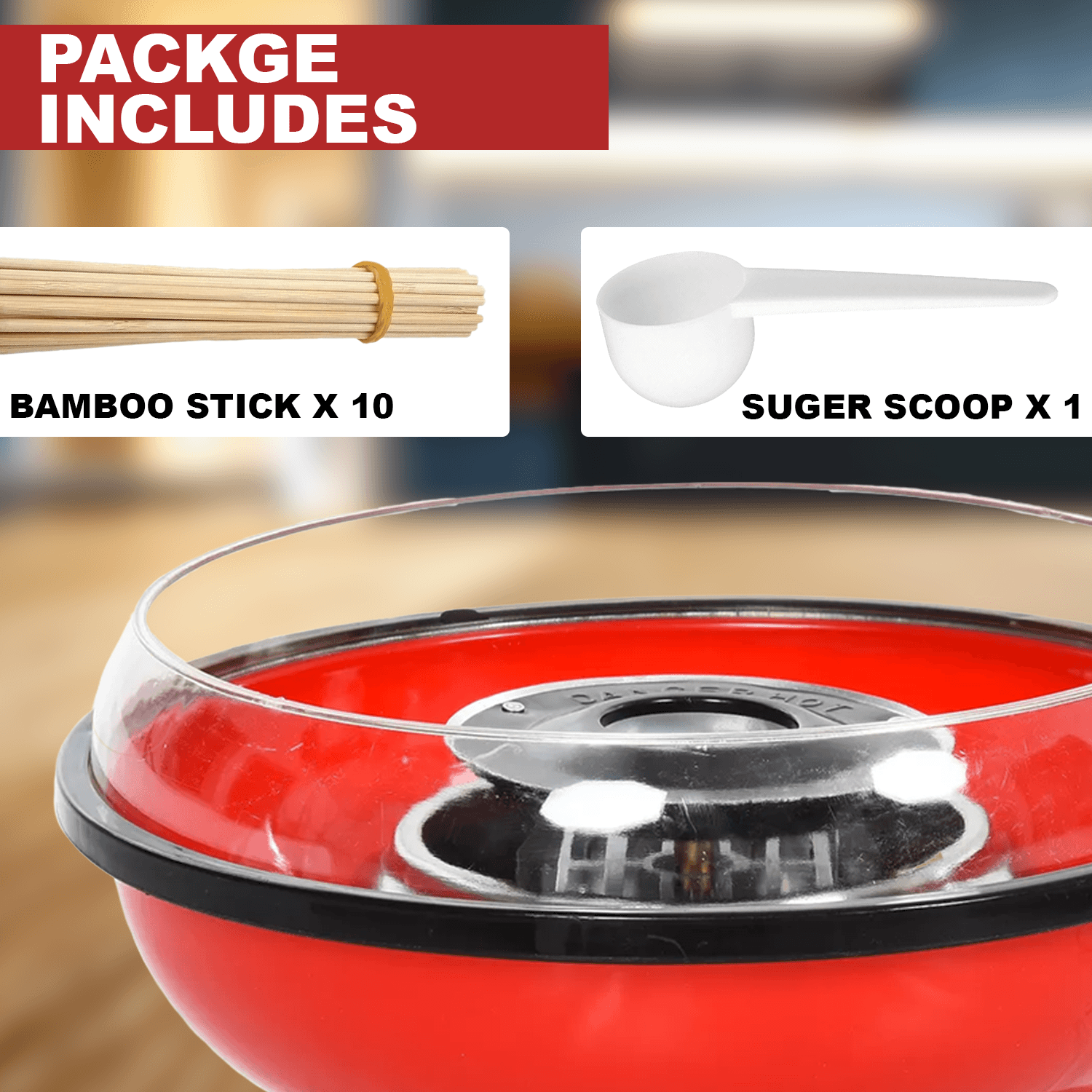 Cotton Candy Floss Machine - 450w Electric Candyfloss Machine Non-stick Cotton Sugar Candy Floss Maker DIY Home - Tophatter Daily Deals