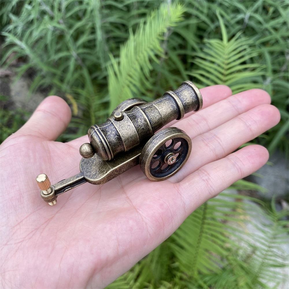 Metal Miniature Antiqued Smoothbore Cannon 10CM/3.9" Cannon Only - Tophatter Daily Deals