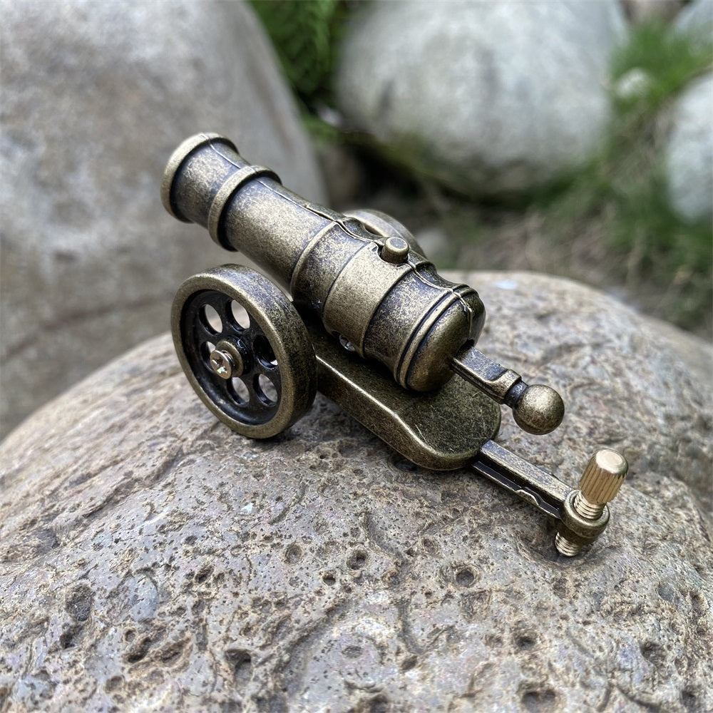 Metal Miniature Antiqued Smoothbore Cannon 10CM/3.9
