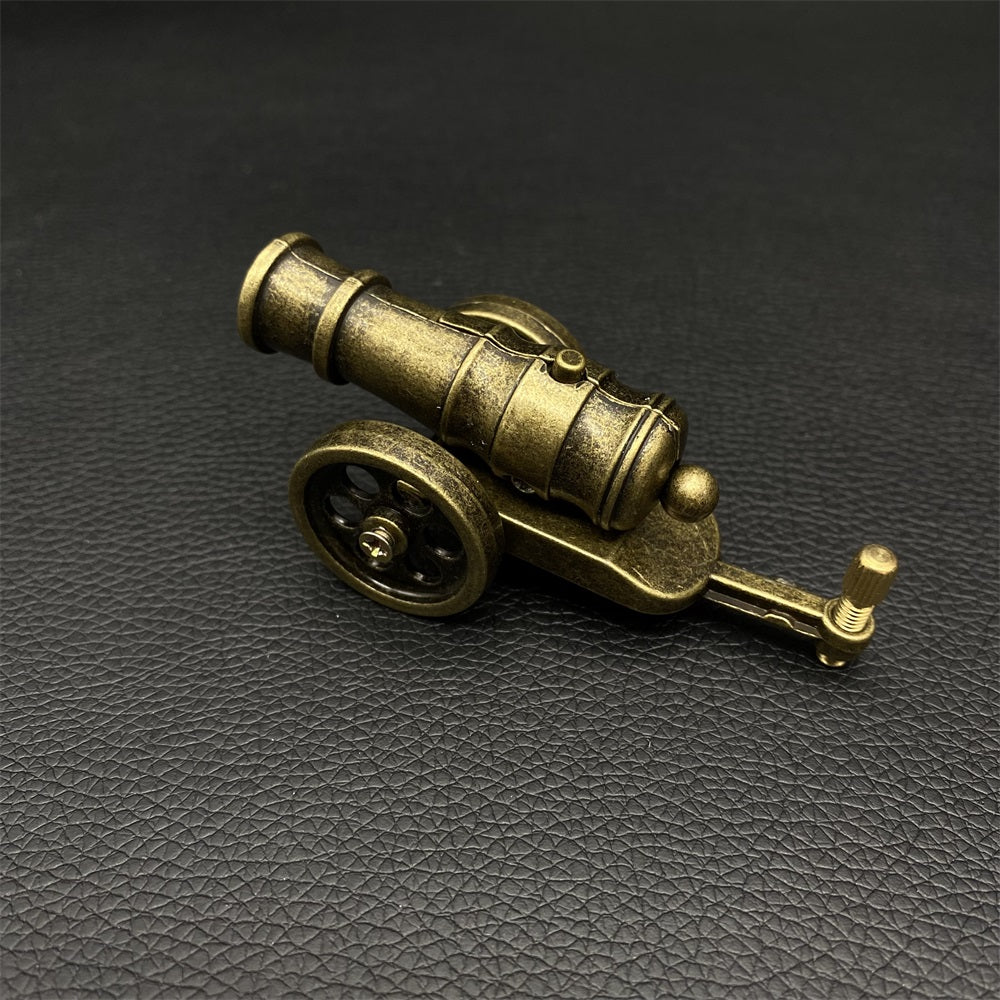 Metal Miniature Antiqued Smoothbore Cannon 10CM/3.9