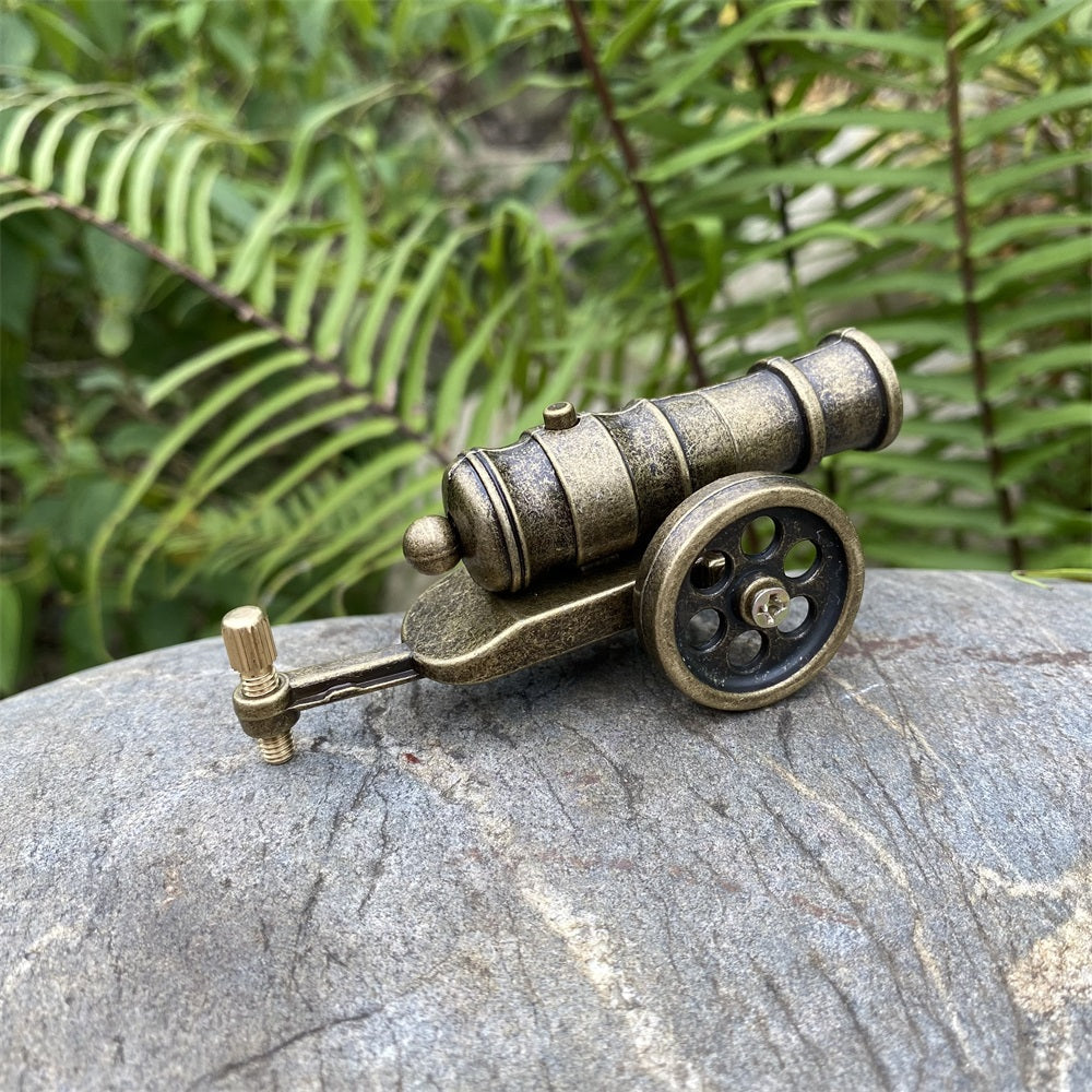 Metal Miniature Antiqued Smoothbore Cannon 10CM/3.9" - Tophatter Daily Deals