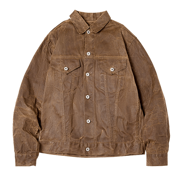 Retro Male Oil Waxed Canvas Coats Cotton Jacket Men Jackets - Tophatter Daily Deals