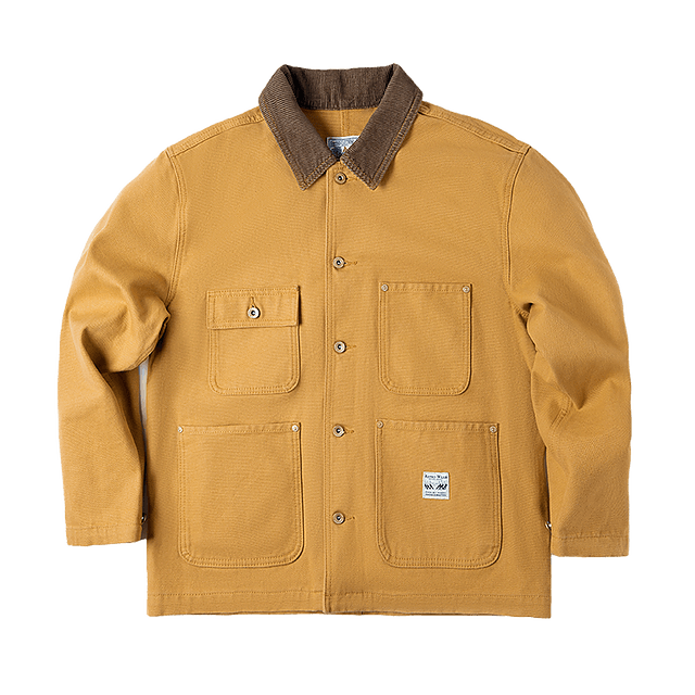 Canvas Jacket Multi Pocket Khaki Lapel Thin Coat Men Jackets - Tophatter Daily Deals
