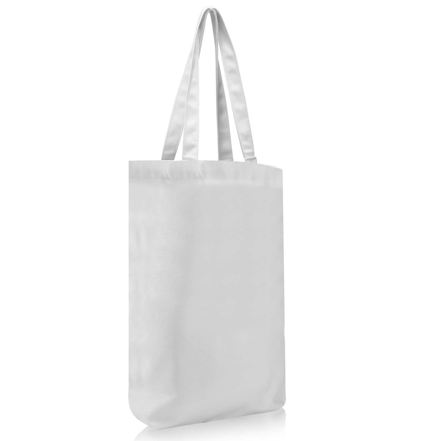 Canvas Tote Bag DIY Craft Eco Tote 100% Cotton Washable Reusable Handbags & Wallets - Tophatter Daily Deals