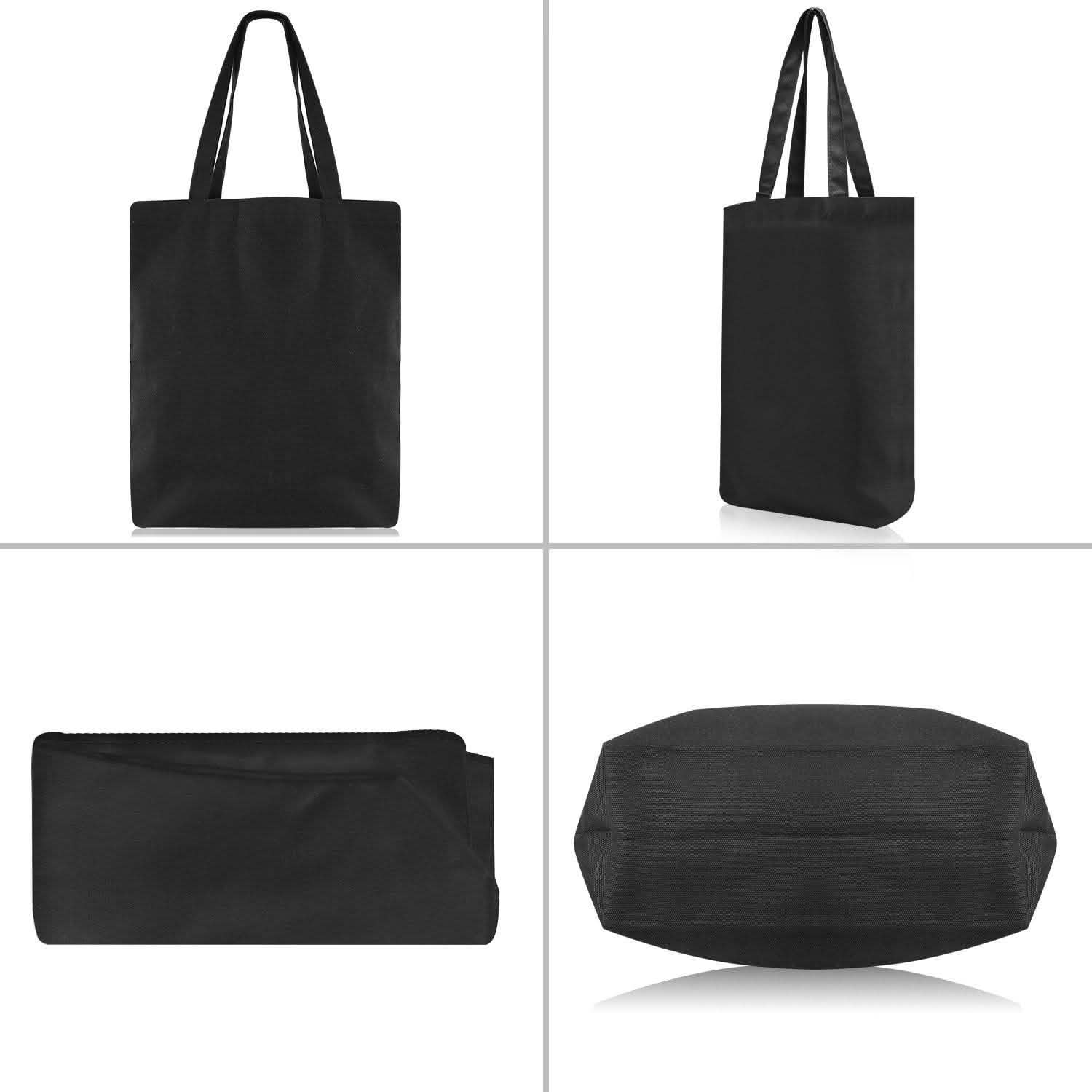 Canvas Tote Bag DIY Craft Eco Tote 100% Cotton Washable Reusable Handbags & Wallets - Tophatter Daily Deals