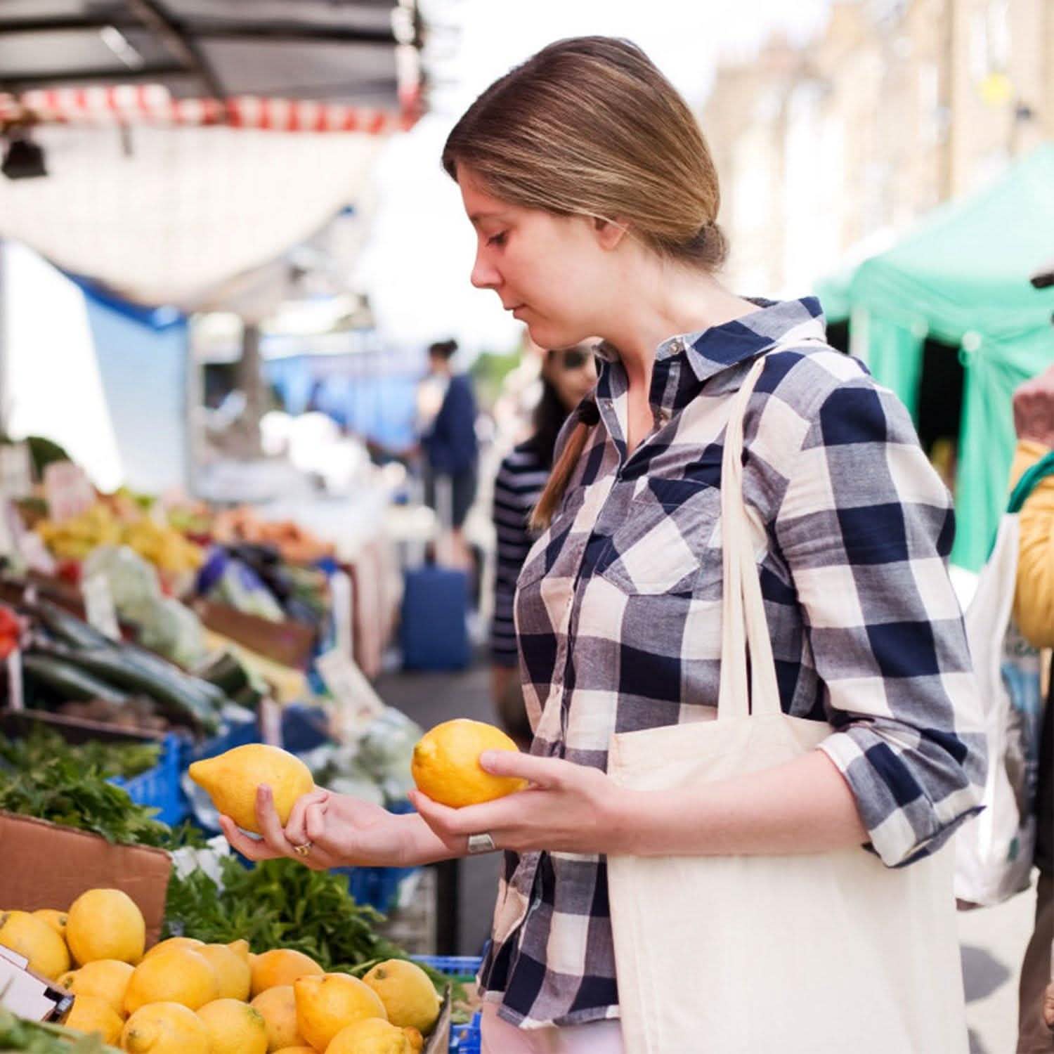 Canvas Tote Bag DIY Craft Eco Tote 100% Cotton Washable Reusable Handbags & Wallets - Tophatter Daily Deals