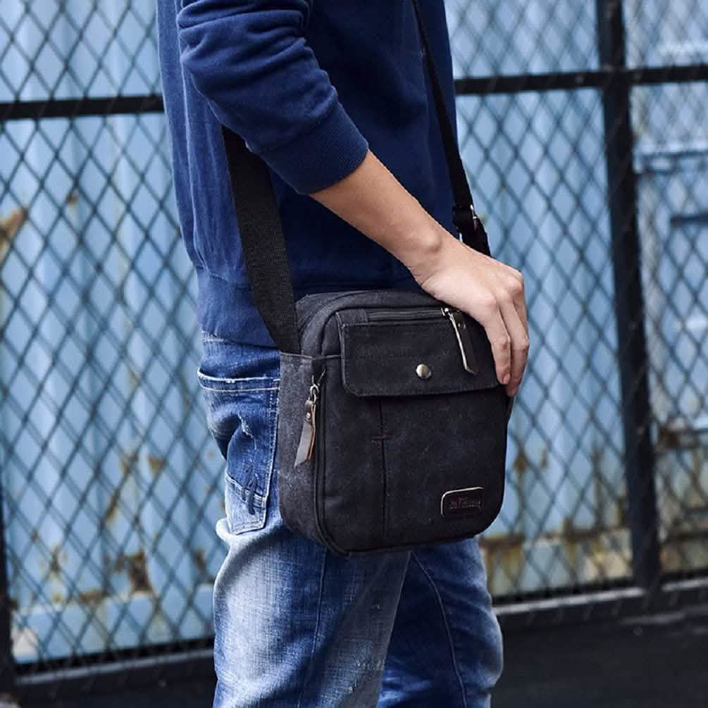 Canvas Travel Wallet Casual Messenger Bag Handbags & Wallets - Tophatter Daily Deals