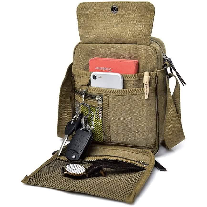 Canvas Travel Wallet Casual Messenger Bag Handbags & Wallets - Tophatter Daily Deals
