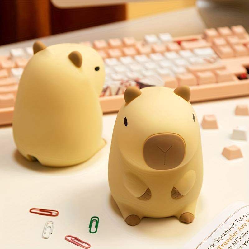 cute capybara silicone lamp