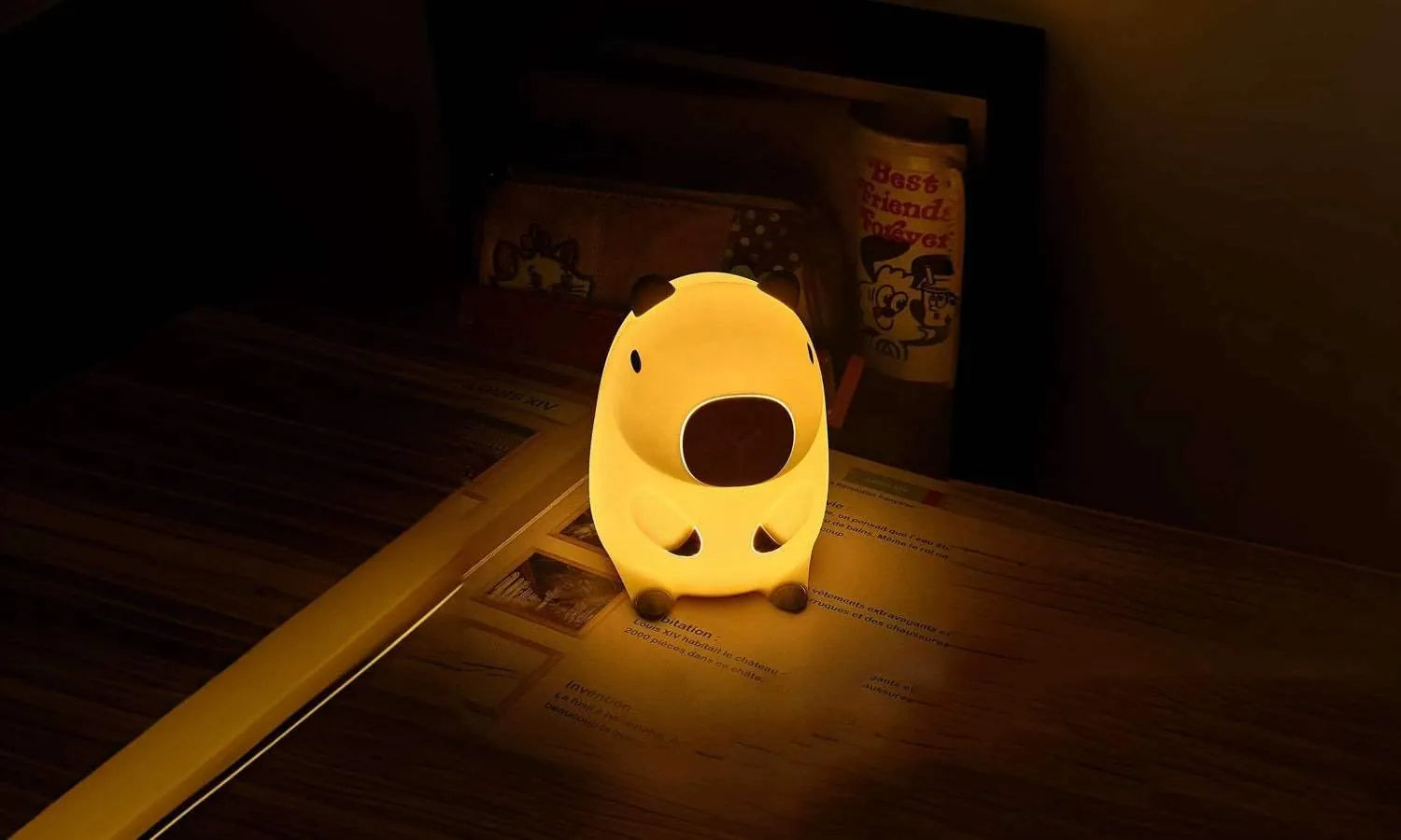 Mewaii™ Capybara Tap Tap LED Night Lamp Night Lights & Ambient Lighting - Tophatter Daily Deals