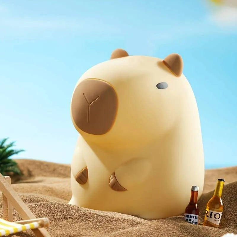 Mewaii™ Capybara Tap Tap LED Night Lamp Night Lights & Ambient Lighting - Tophatter Daily Deals