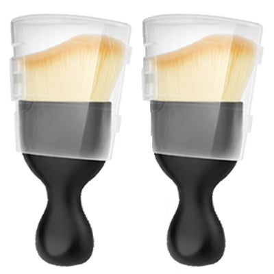 Car Air Vent Cleaning Soft Brush With Casing 2 Piece Black Car and Motorcycle Accessories - Tophatter Daily Deals