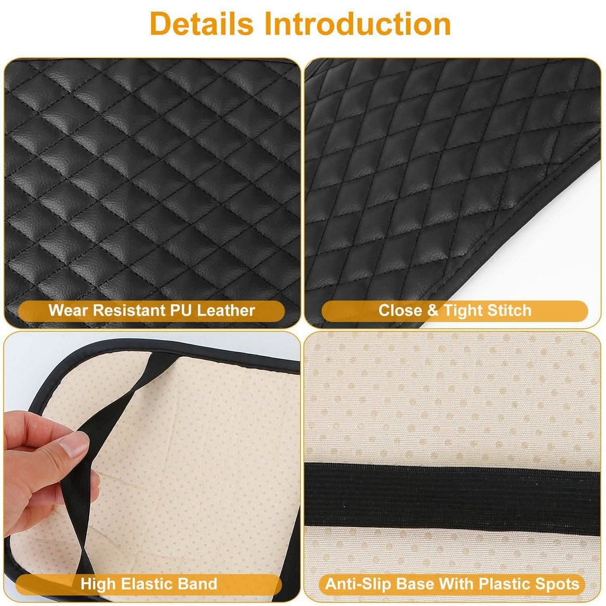 Car Armrest Pad Cover PU Leather Fit for SUV Truck Car Automotive - Tophatter Daily Deals