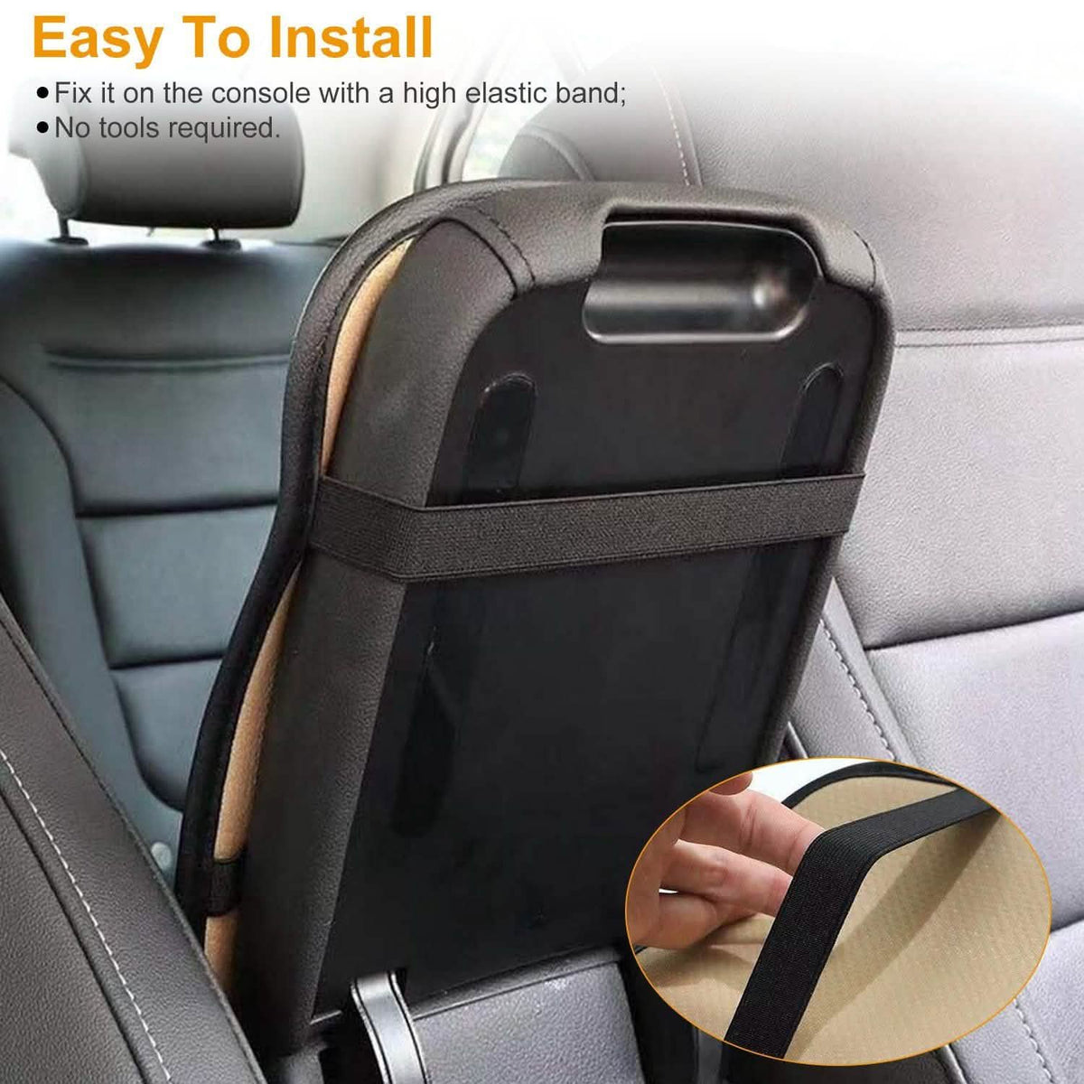 Car Armrest Pad Cover PU Leather Fit for SUV Truck Car Automotive - Tophatter Daily Deals