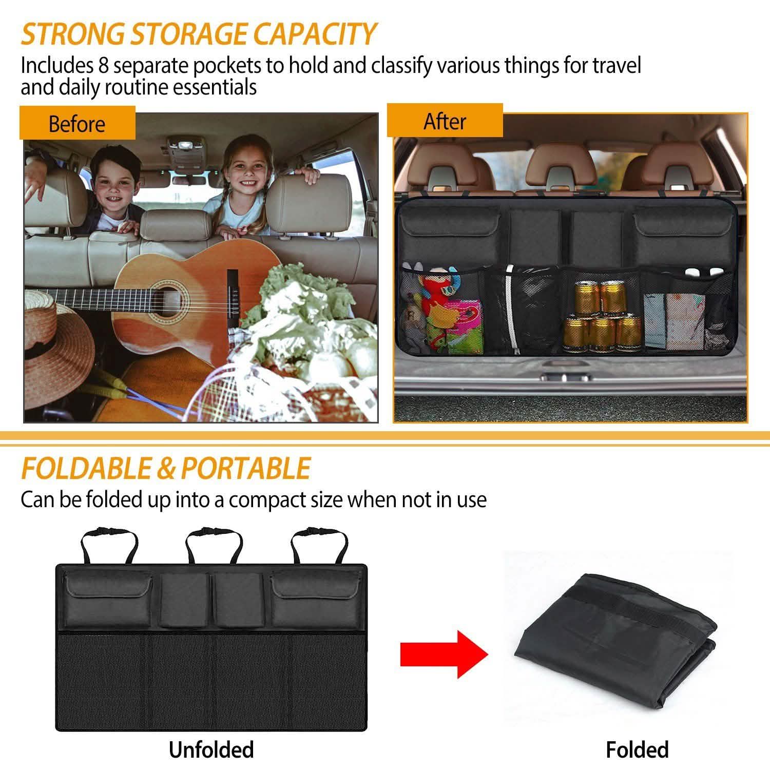 Car Backseat Trunk Organizer Automotive - Tophatter Daily Deals