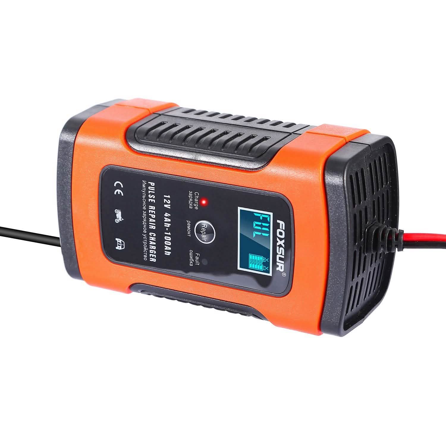 Car Battery Charger 12V 5A Recover Pulse Repair Automotive - Tophatter Daily Deals