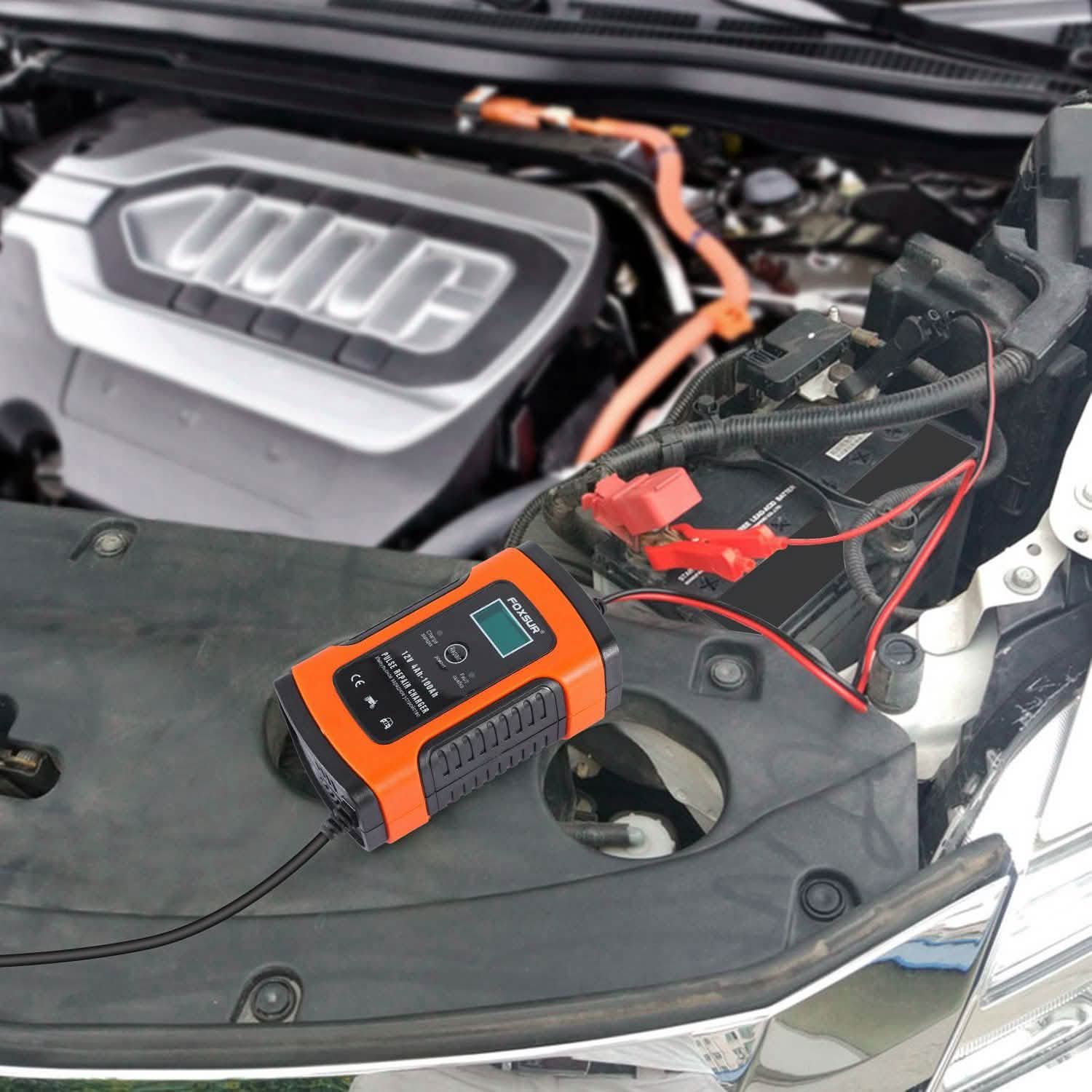 Car Battery Charger 12V 5A Recover Pulse Repair Automotive - Tophatter Daily Deals