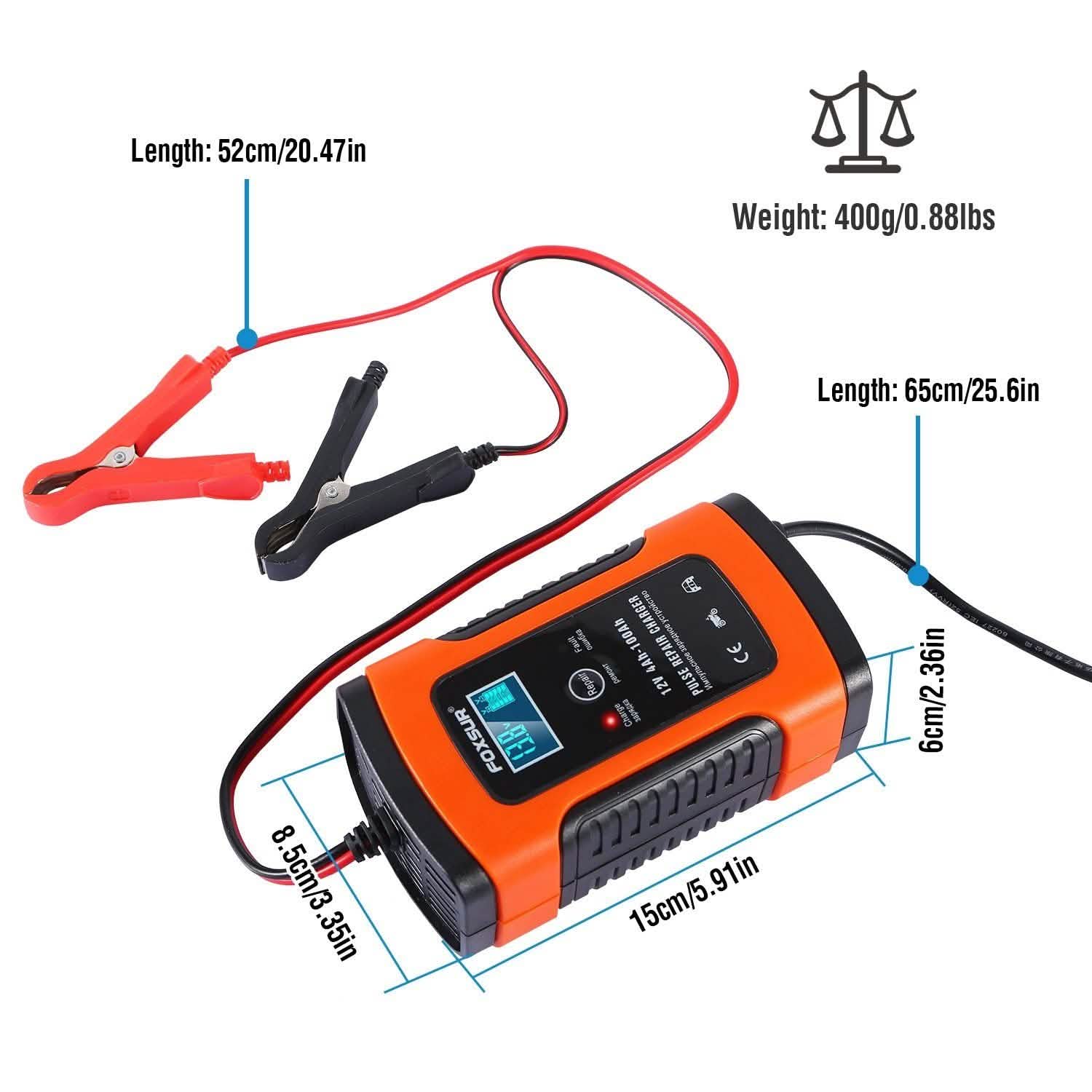 Car Battery Charger 12V 5A Recover Pulse Repair Automotive - Tophatter Daily Deals