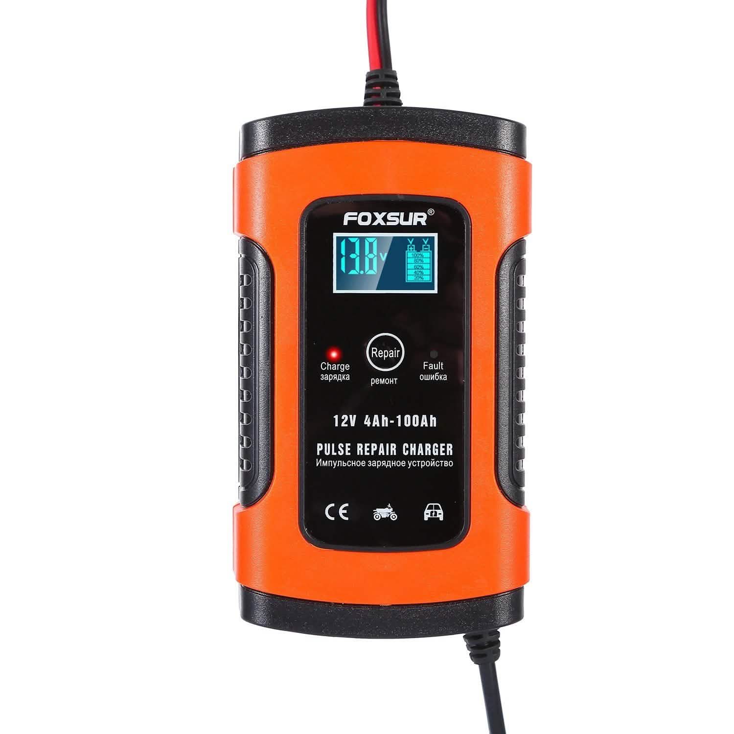 Car Battery Charger 12V 5A Recover Pulse Repair Automotive - Tophatter Daily Deals