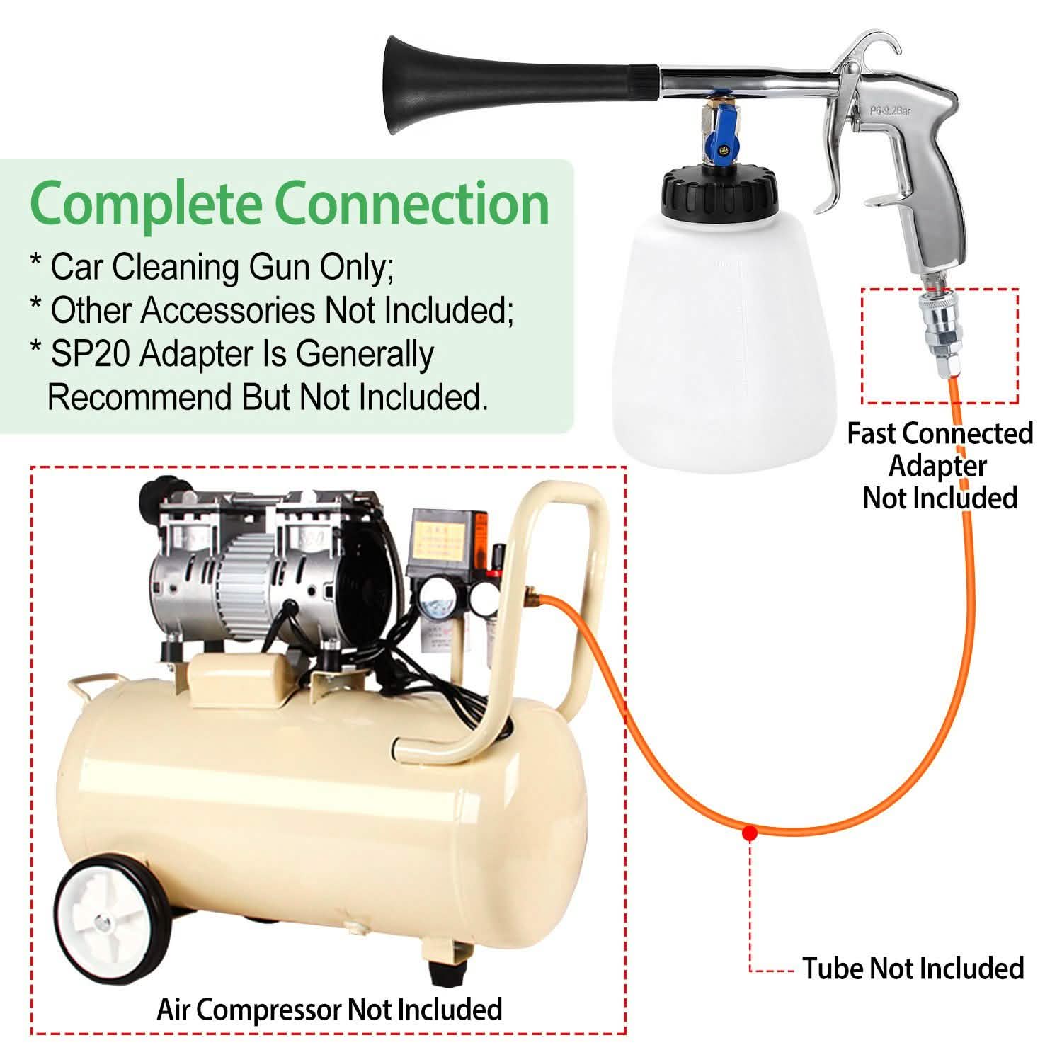 Car Cleaning Gun Air Pulse Tornado Sprayer Automotive - Tophatter Daily Deals