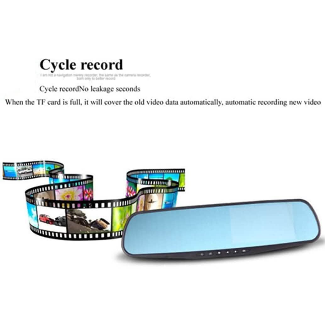 Car DVR Rear View Mirror Video Recorder Automotive - Tophatter Daily Deals