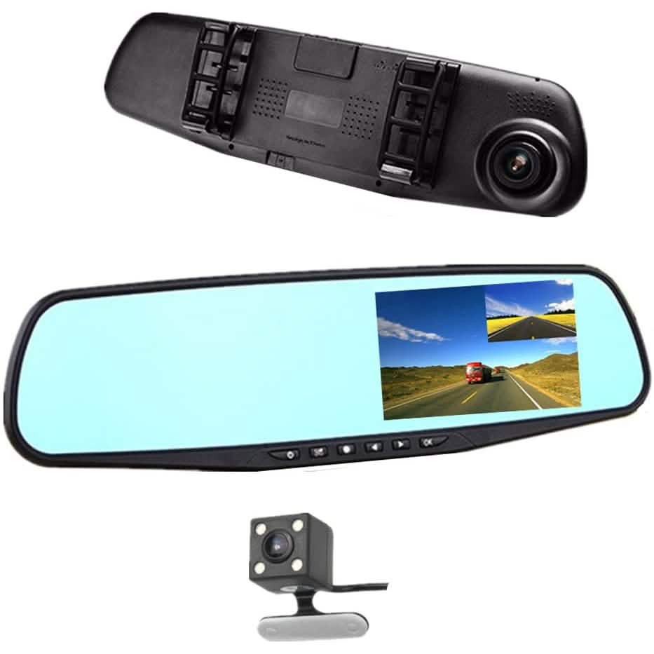 Car DVR Rear View Mirror Video Recorder Automotive - Tophatter Daily Deals