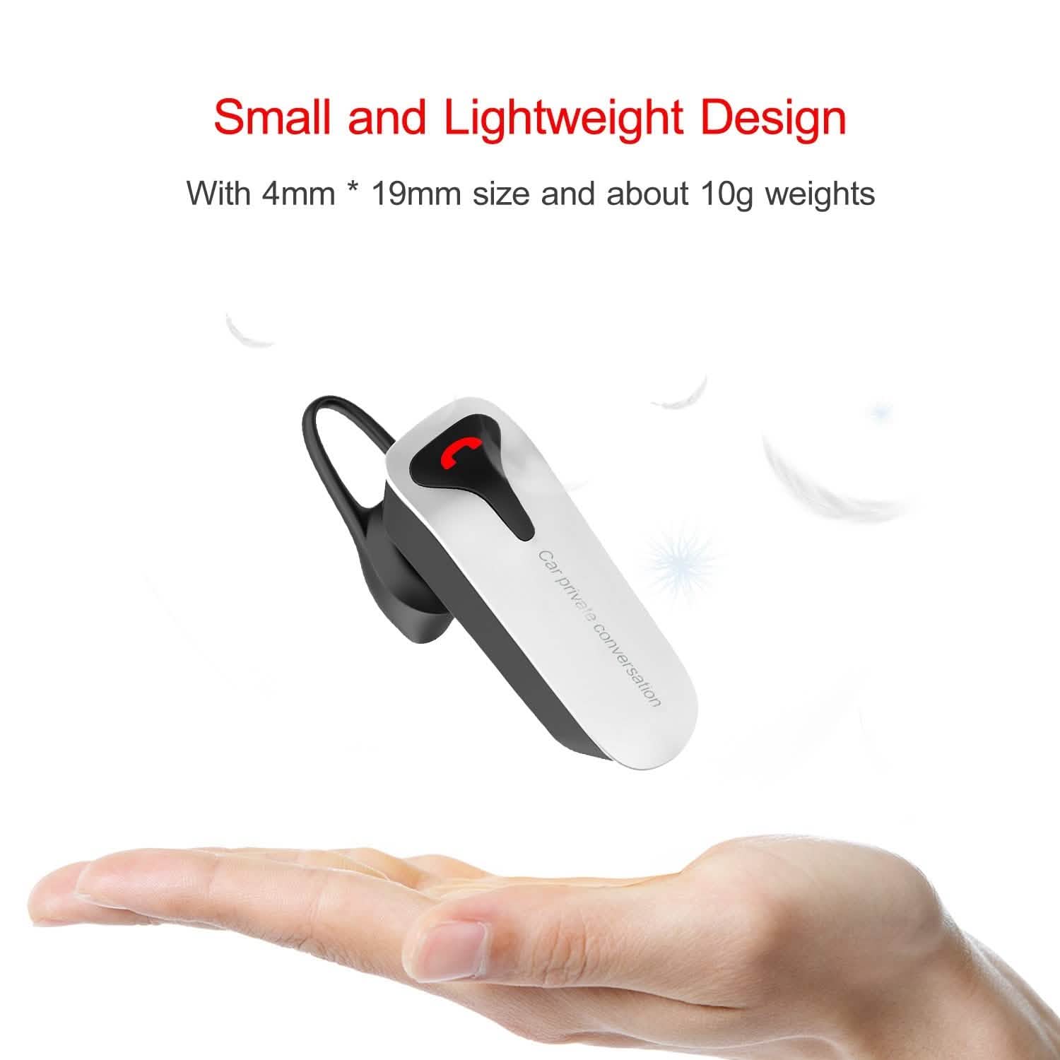 Car FM Transmitter with Wireless Earpiece 2 USB Charge Ports Automotive - Tophatter Daily Deals
