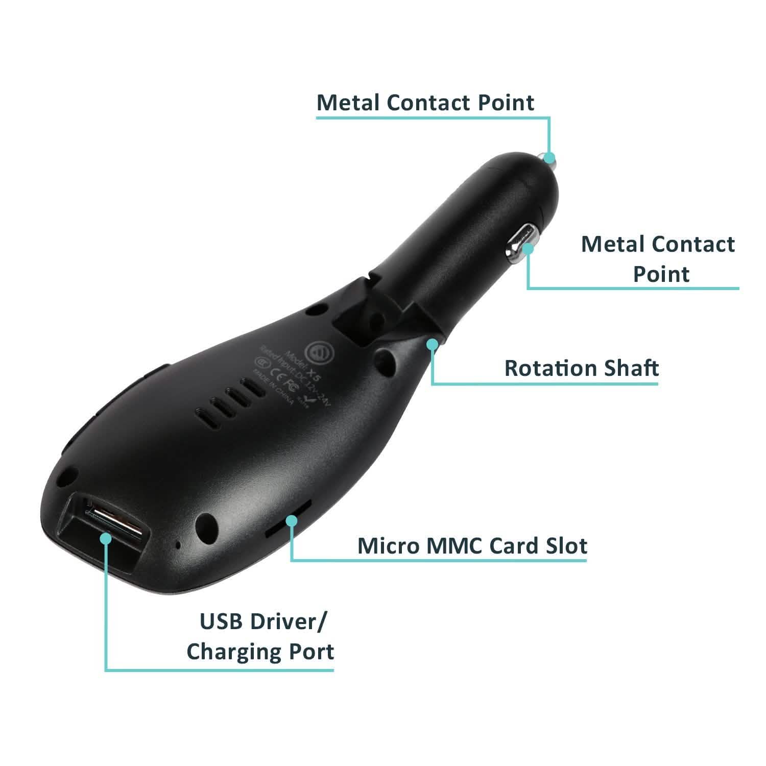 Car FM Wireless Transmitter USB Charge Automotive - Tophatter Daily Deals