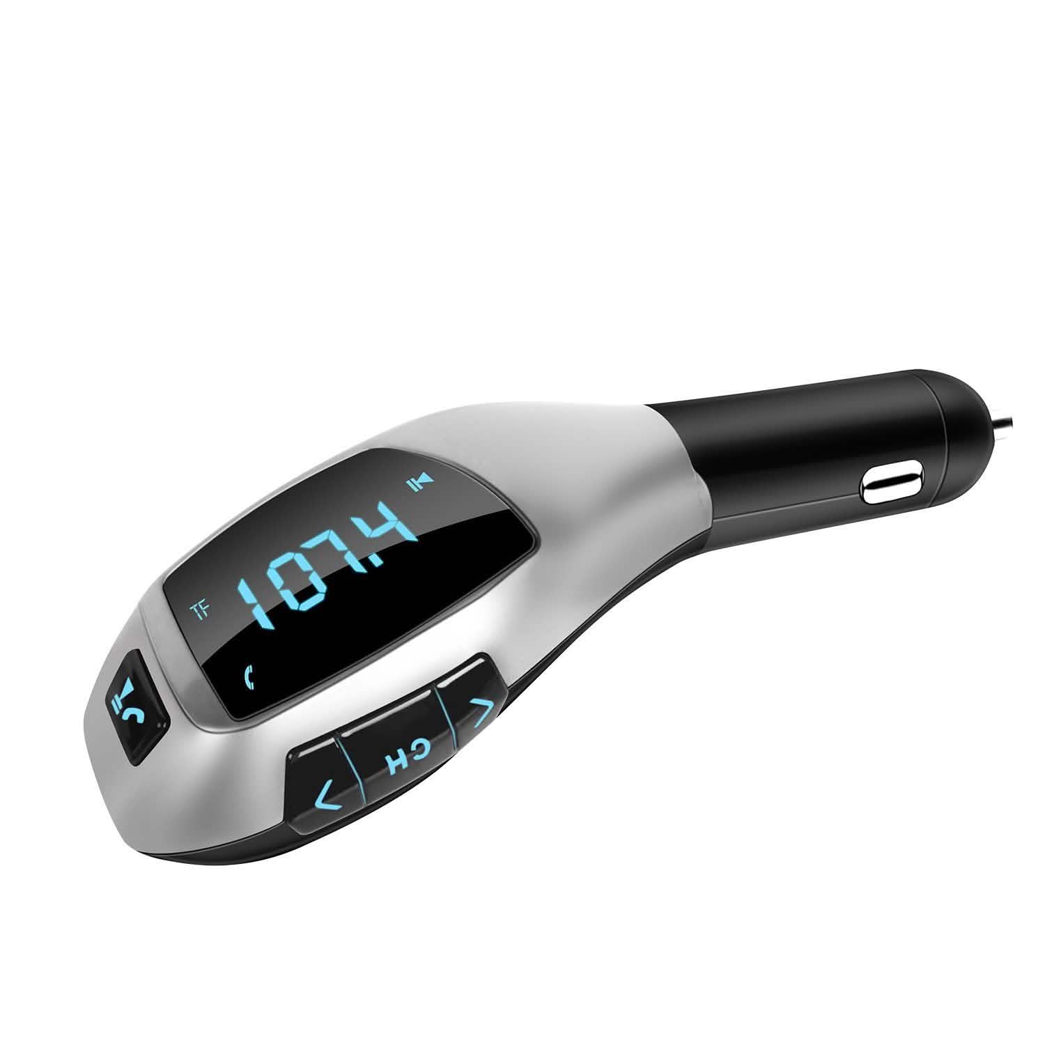 Car FM Wireless Transmitter USB Charge Automotive - Tophatter Daily Deals