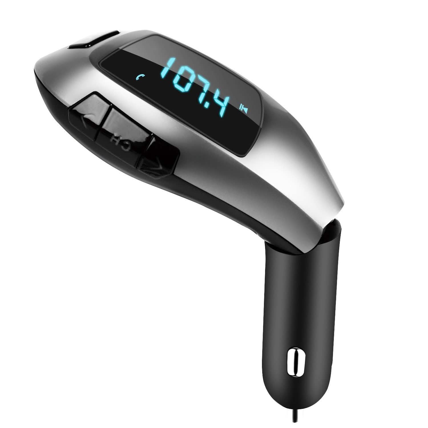 Car FM Wireless Transmitter USB Charge Automotive - Tophatter Daily Deals