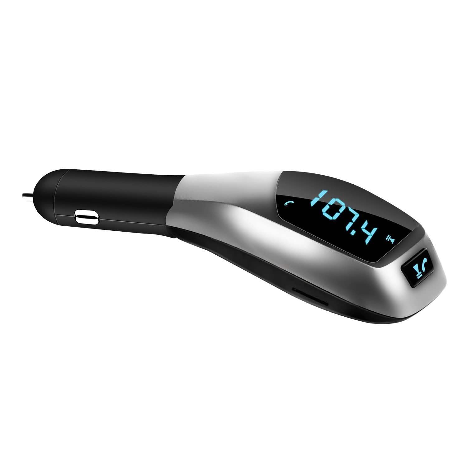 Car FM Wireless Transmitter USB Charge Automotive - Tophatter Daily Deals