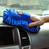 Car Hand Soft Towel Microfiber Chenille Washing Gloves Coral Fleece Gloves Auto Automotive - Tophatter Daily Deals