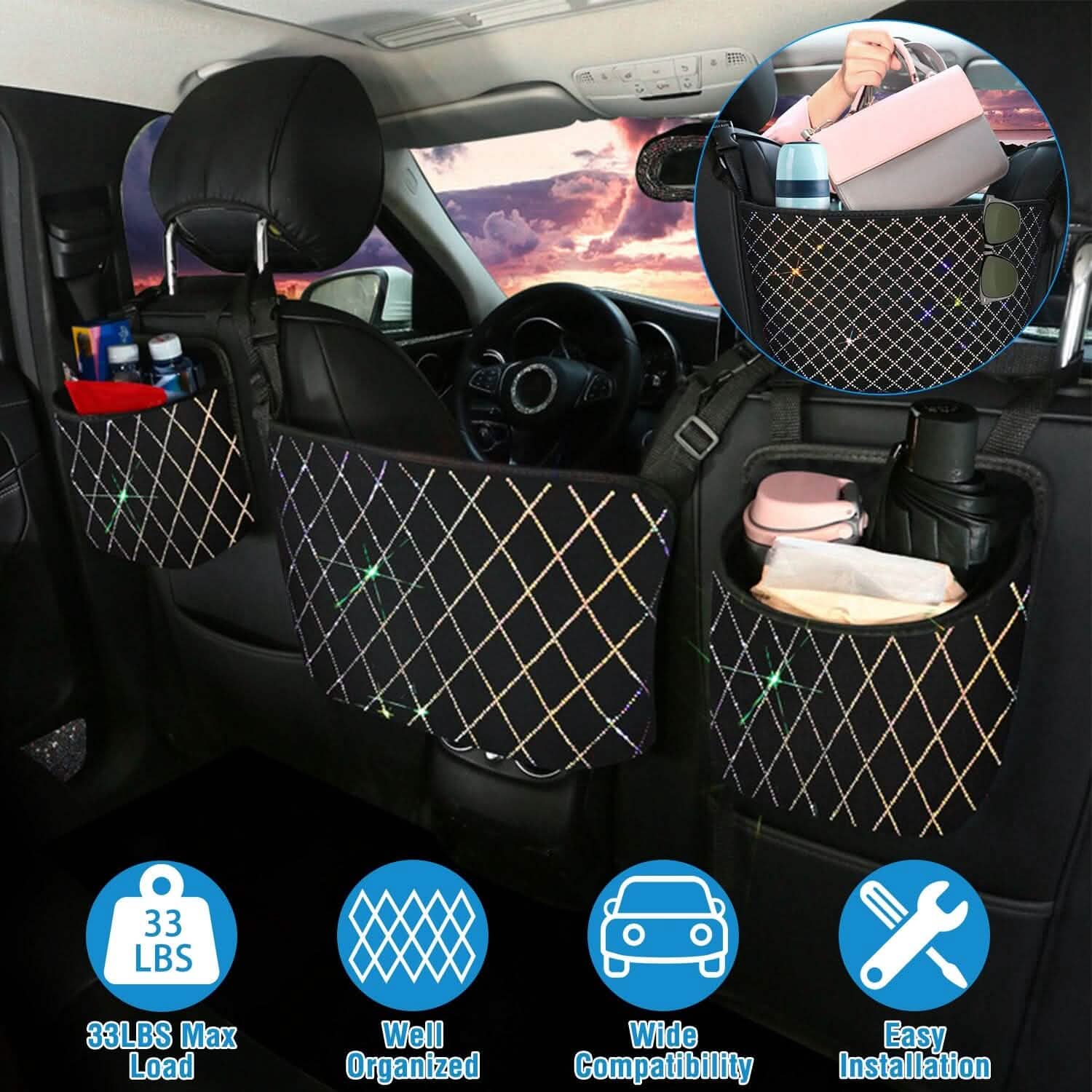 Car Handbag Purse Holder Automotive - Tophatter Daily Deals