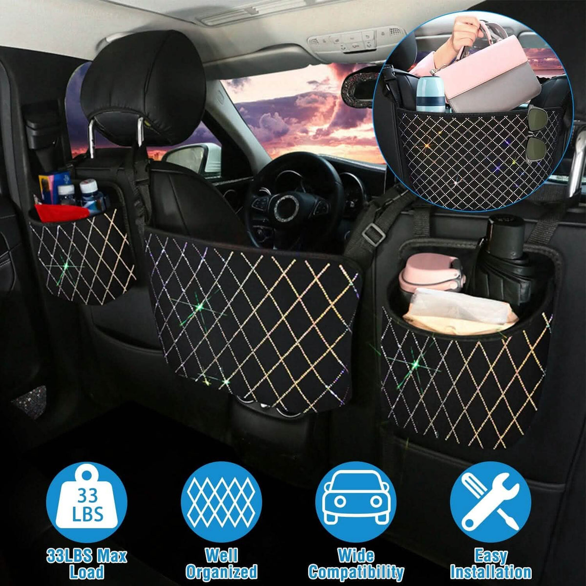 Car Handbag Purse Holder Automotive - Tophatter Daily Deals