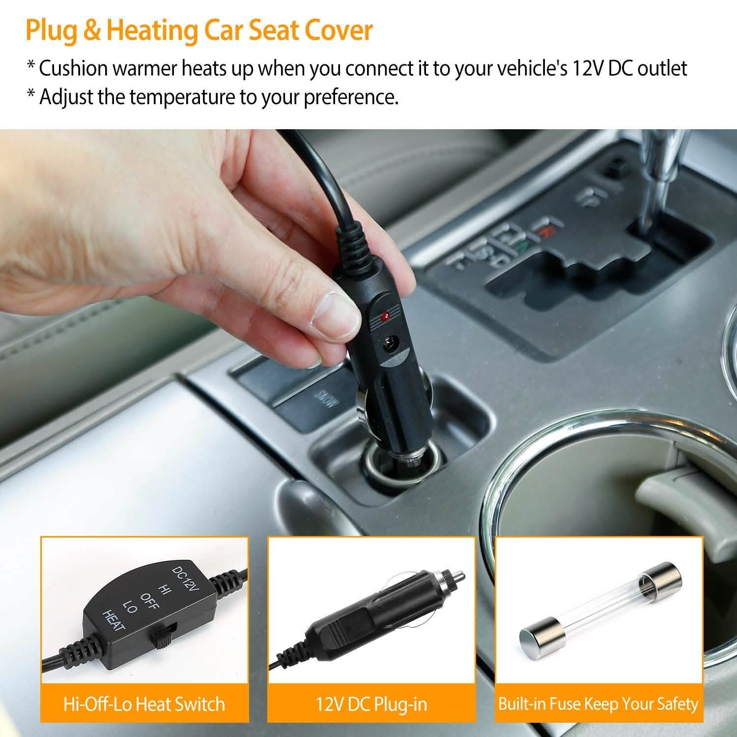 Car Heated Seat Cushion Automotive - Tophatter Daily Deals