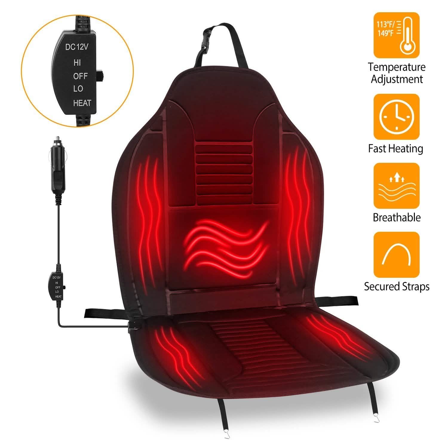 Car Heated Seat Cushion Automotive - Tophatter Daily Deals