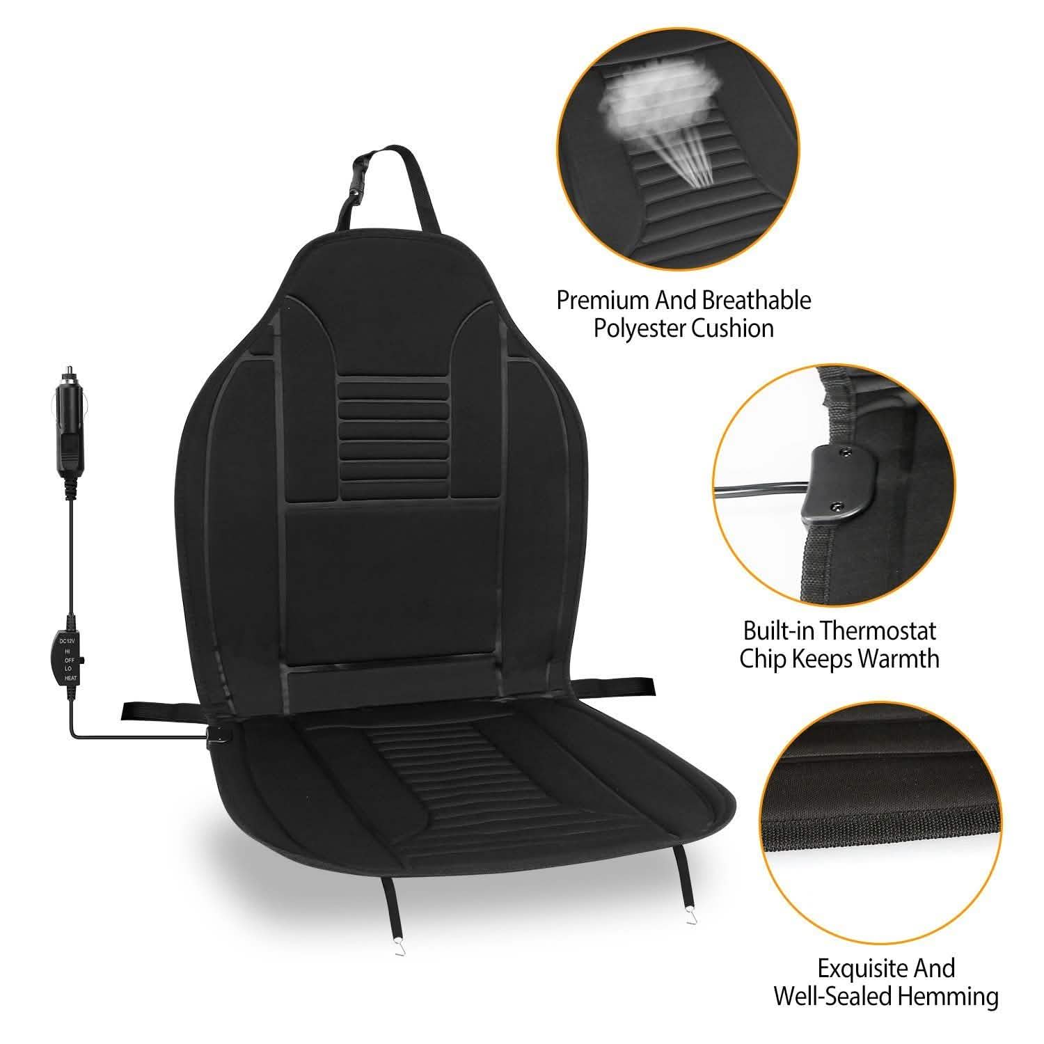 Car Heated Seat Cushion Automotive - Tophatter Daily Deals
