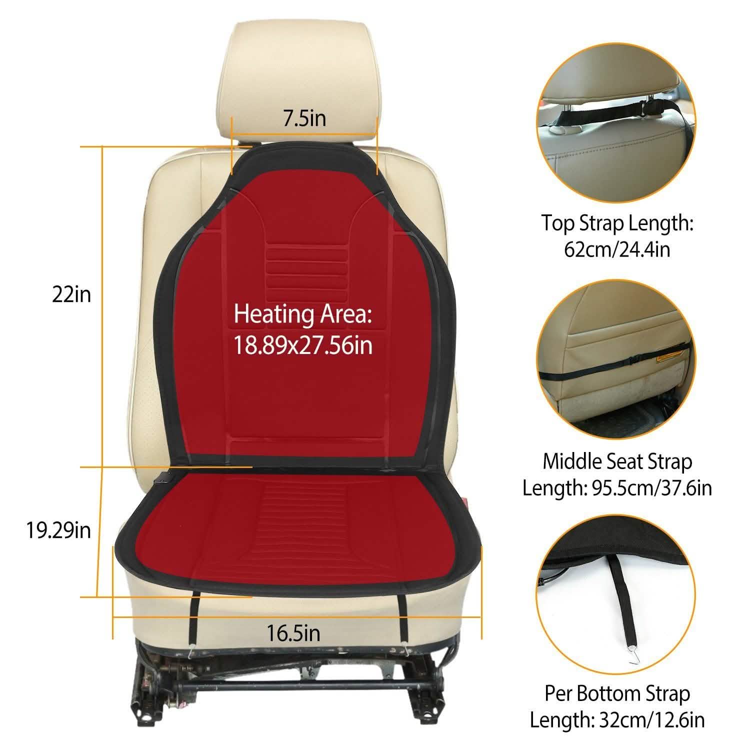 Car Heated Seat Cushion Automotive - Tophatter Daily Deals