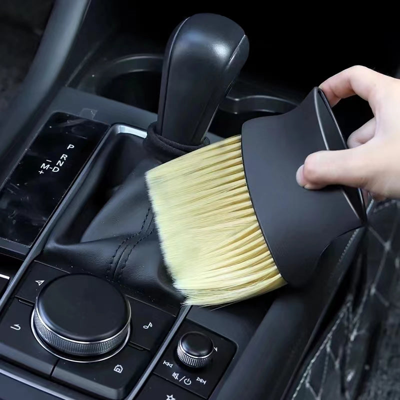 Car Interior Air Outlet Sweeping Dust Soft Brush Car and Motorcycle Accessories - Tophatter Daily Deals