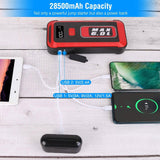 Car Jump Starter Booster 2500A Peak 25800mAh Battery Charger Power Bank Automotive - Tophatter Daily Deals