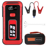 Car Jump Starter Booster 2500A Peak 25800mAh Battery Charger Power Bank Automotive - Tophatter Daily Deals
