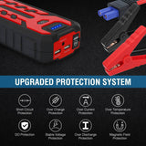 Car Jump Starter Booster with 4 Modes LED Flashlight Automotive - Tophatter Daily Deals