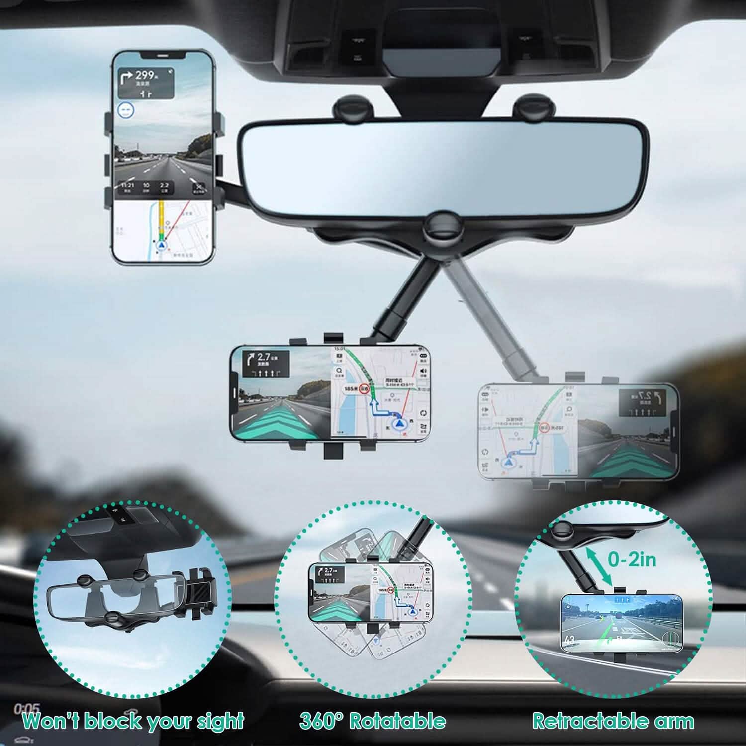 Car Mobile Phone Holder Bracket Automotive - Tophatter Daily Deals