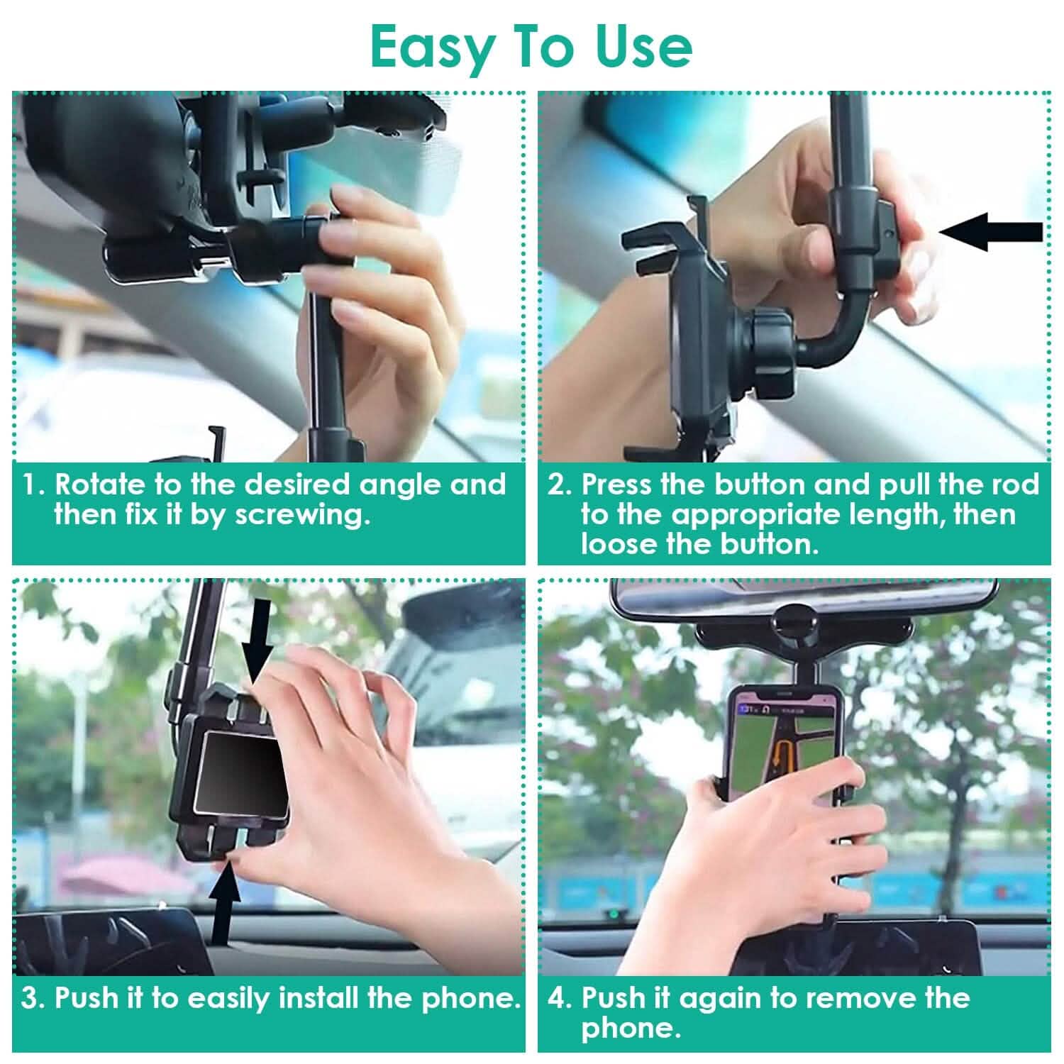 Car Mobile Phone Holder Bracket Automotive - Tophatter Daily Deals