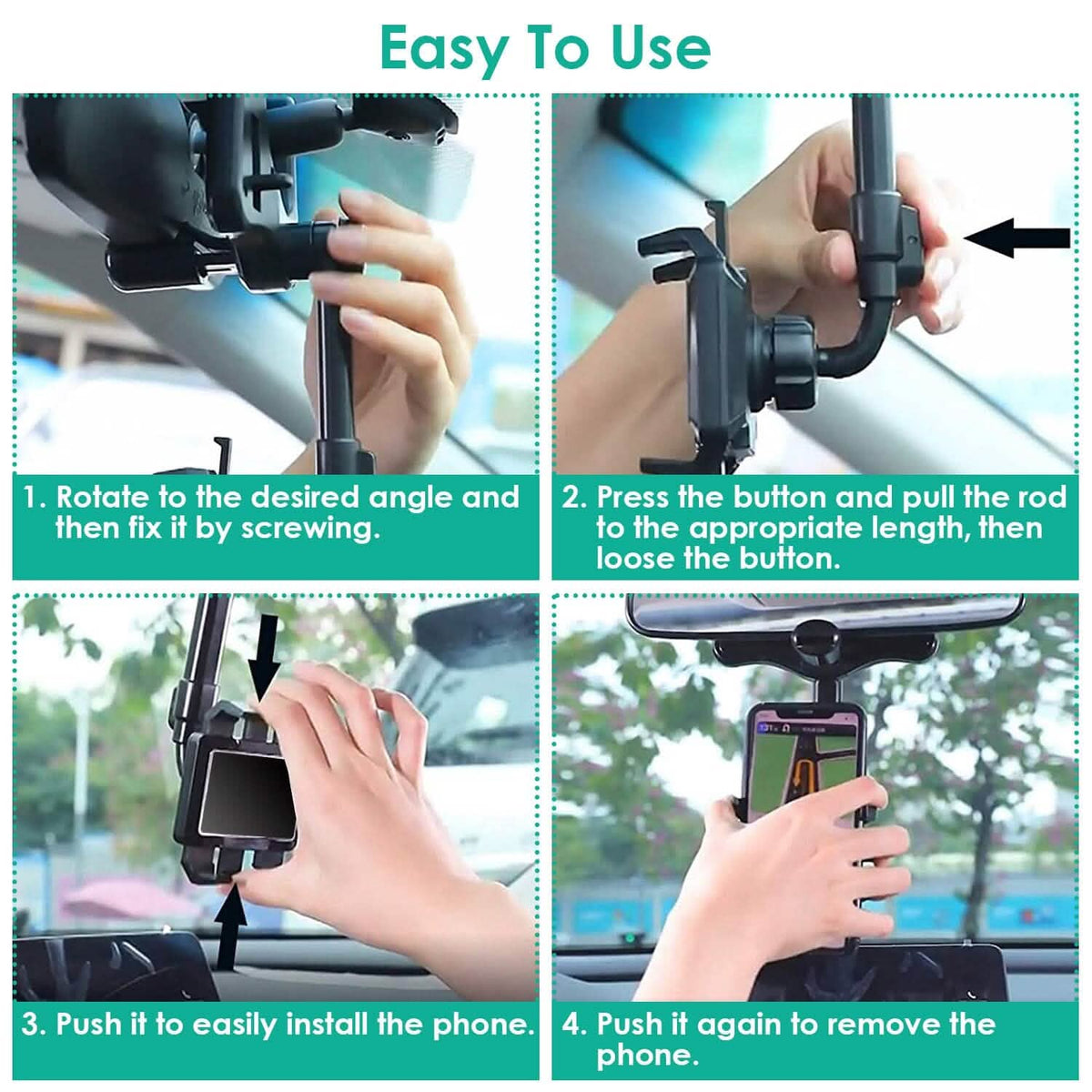 Car Mobile Phone Holder Bracket Automotive - Tophatter Daily Deals