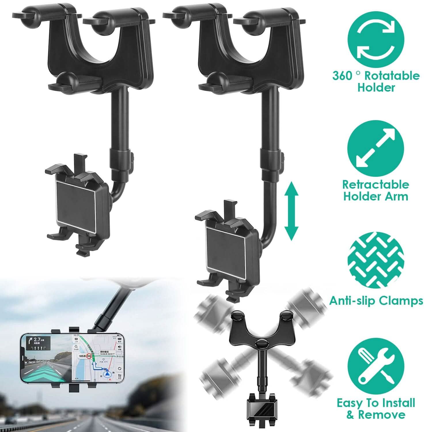 Car Mobile Phone Holder Bracket Automotive - Tophatter Daily Deals